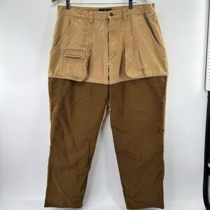 Beretta Pants Brown Men 38x29 5 Pocket Lined Brush Guard Hunting Outdoor